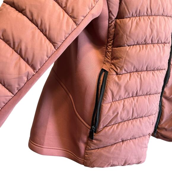 Bernardo Performance Jacket Coat Hood Packable Pockets Side Panels Extra Stretch - Picture 5 of 11